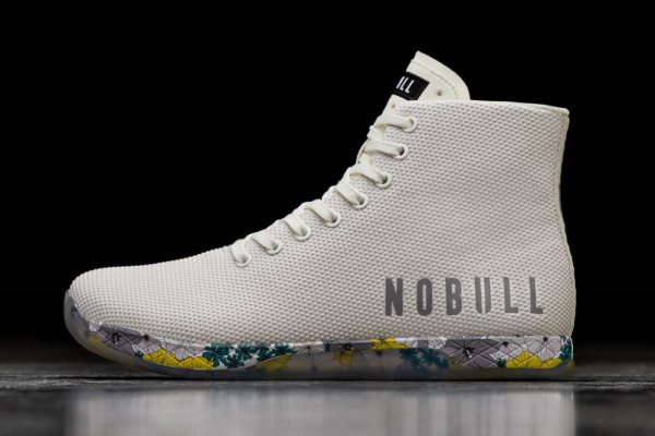 Chaussures de Sport Nobull High-top Spring Fling Trainer Homme Blanche | ON6H5ZJLG