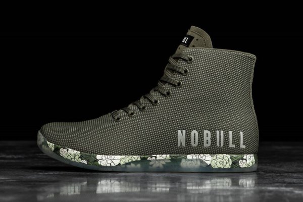 Chaussures de Sport Nobull High-top Succulent Trainer Homme Vert Olive | 1TRTUG0DN