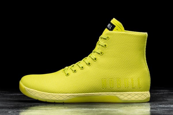 Chaussures de Sport Nobull High-top Trainer Homme Vert Clair | 5FC9I2EHF