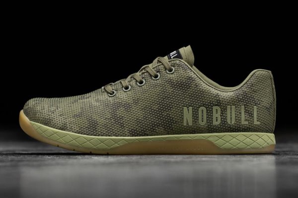 Chaussures de Sport Nobull Moss Trainer Homme Camouflage | XTO2IQGYR