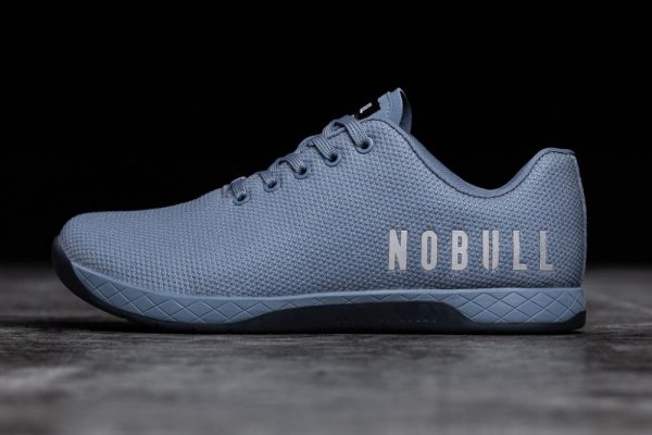 Chaussures de Sport Nobull Steel Trainer Homme Grise Bleu | 0VUDK70U4