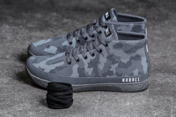 Chaussures de Sport Nobull Tela Mid Trainer Homme Camouflage Foncé | VMDI3C6LJ