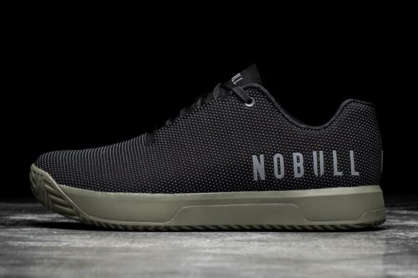 Chaussures de Sport Nobull Trainer+ Femme Noir Vert Foncé | 2SVV9SZZV