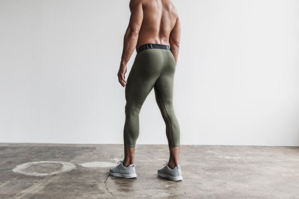 Collant Nobull 3/4 Compression Tight Homme Vert | UC5NQGO1S