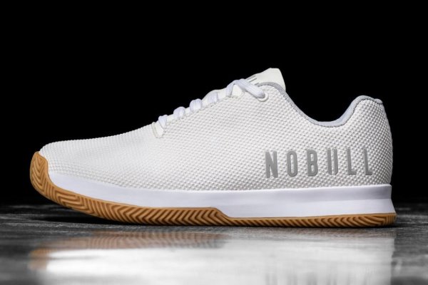 Court Trainer Nobull Gum Court Trainer Femme Blanche | 03V7TLM8W