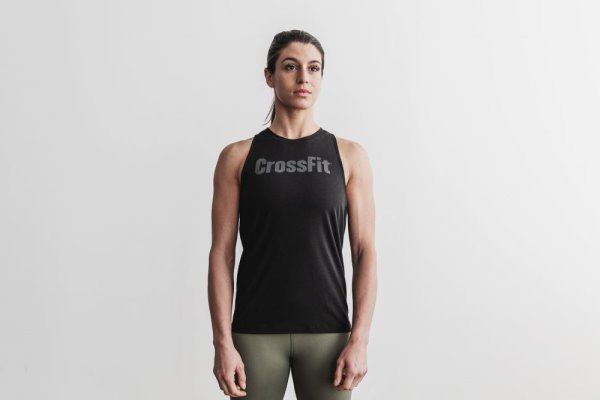 Debardeur Nobull Crossfit® High-neck Tank Femme Noir | Z8HIB4DUH