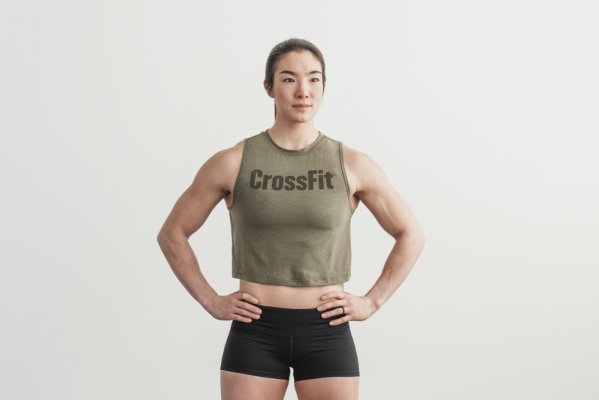 Debardeur Nobull Crossfit® Muscle Tank Femme Vert | EHW1U49PT