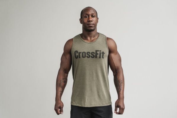 Debardeur Nobull Crossfit® Tank Homme Vert | PK8VEJ89H