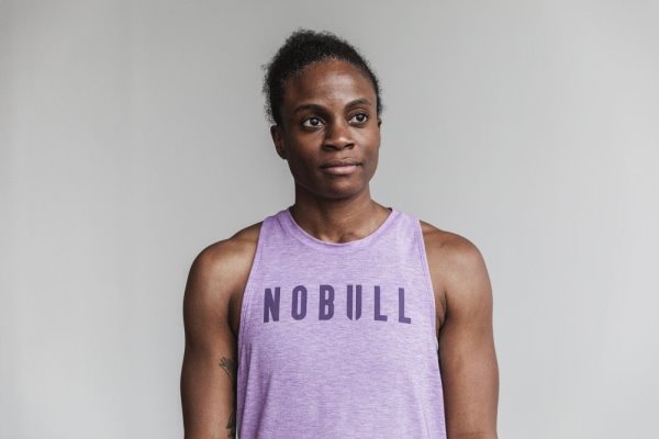 Debardeur Nobull High-neck Tank (Colors) Femme Violette Clair | 2Z02MTLMD