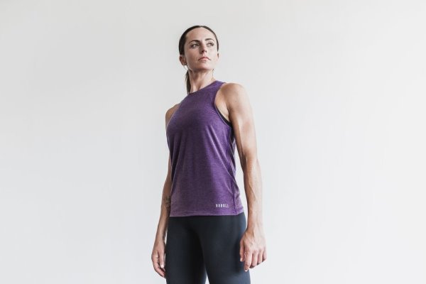 Debardeur Nobull High-neck Tank (Colors) Femme Violette | 620M7YSIU