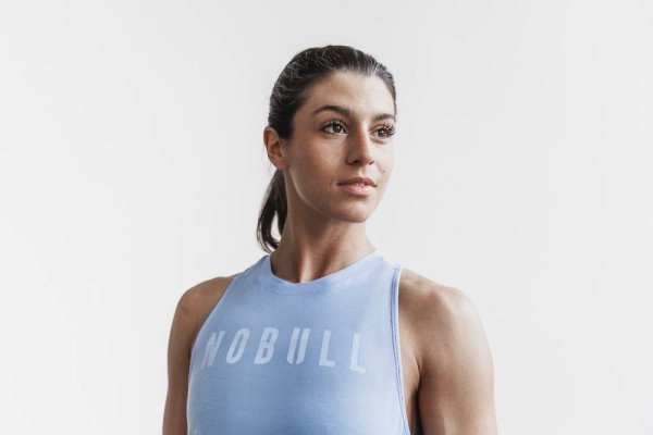 Debardeur Nobull High-neck Tank (Colors) Femme Bleu | 9BBAK161Y