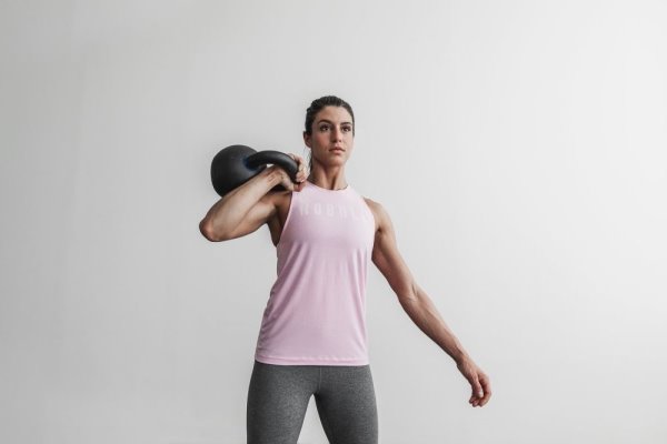 Debardeur Nobull High-neck Tank (Colors) Femme Rose | UP0UV77M7