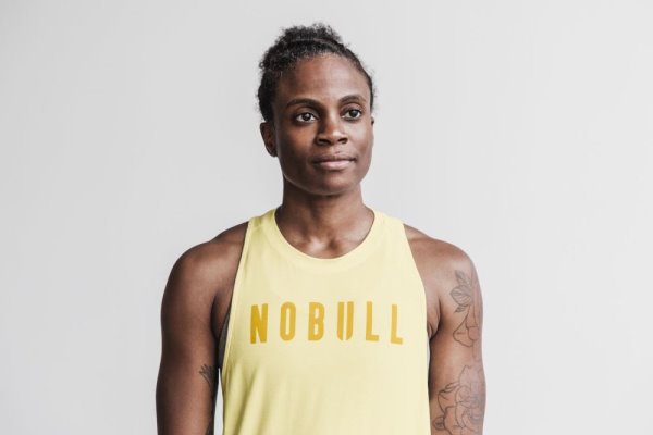 Debardeur Nobull High-neck Tank (Seasonal Colors) Femme Jaune Clair | V2N10ARX0