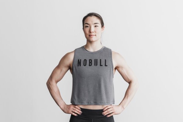 Debardeur Nobull Muscle Tank (Classiche Colors) Femme Grise Foncé | 4HV6VL764