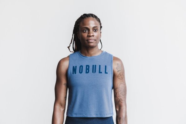 Debardeur Nobull Muscle Tank (Colors) Femme Bleu | ABISGFD2H