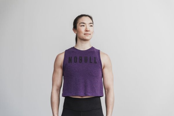 Debardeur Nobull Muscle Tank (Colors) Femme Violette | IDPVOOVAM