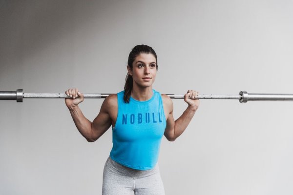 Debardeur Nobull Muscle Tank (Neon) Femme Bleu | DBYRKX0MC