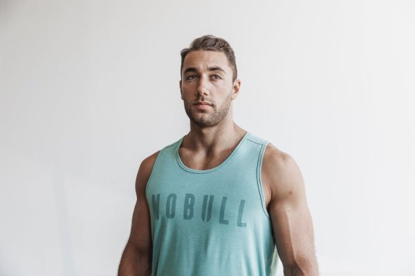 Debardeur Nobull Tank Homme Bleu | WWZP95BHS