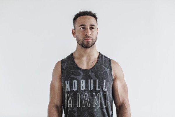 Debardeur Nobull Tank Homme Grise | 3BMOYHX29