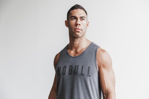 Debardeur Nobull Tank Homme Grise | AG7SXNUQK