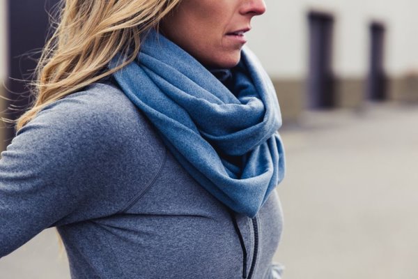 Echarpes Nobull To & From Infinity Scarf Femme Grise Bleu | FMMTBCDE7