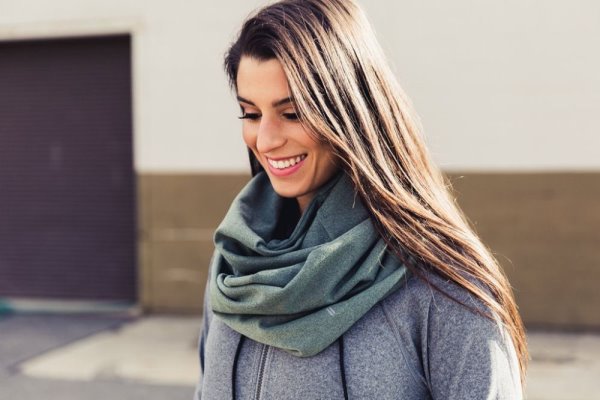 Echarpes Nobull To & From Infinity Scarf Femme Vert Olive | MEL3NXLE0