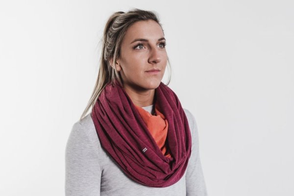 Echarpes Nobull Two-tone Infinity Scarf Femme Rouge | DTTAPNVDY