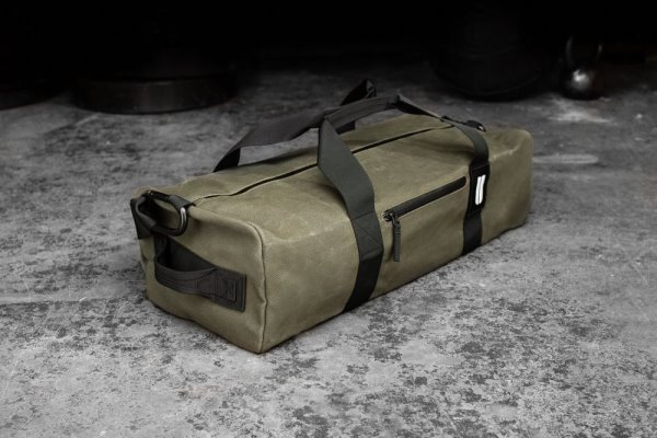 Sacs Nobull Waxed Tela Traditional Duffle Homme Vert Olive | DCS957DXJ