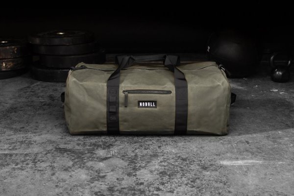 Sacs Nobull Xl Waxed Tela Traditional Duffle Homme Vert Olive | 3JOLLO522