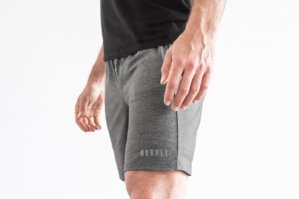 Shorts Nobull Knit Corta 8.5" Homme Grise | G0PPIZVMW