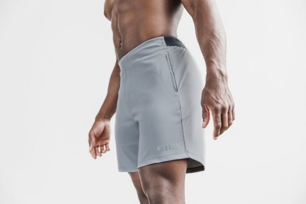 Shorts Nobull Legere Corta 7" Homme Grise | 35KHENLRX