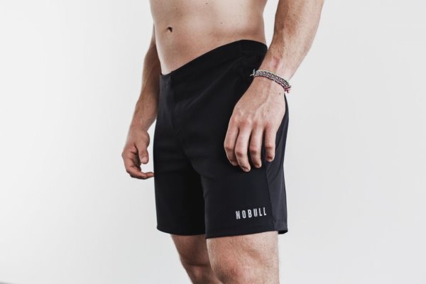 Shorts Nobull Legere Corta 7" Homme Noir | 3IZ9DCKGI