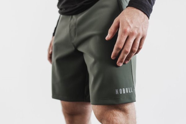 Shorts Nobull Legere Corta 8.5" Homme Vert Olive | 3NHHJRS1D