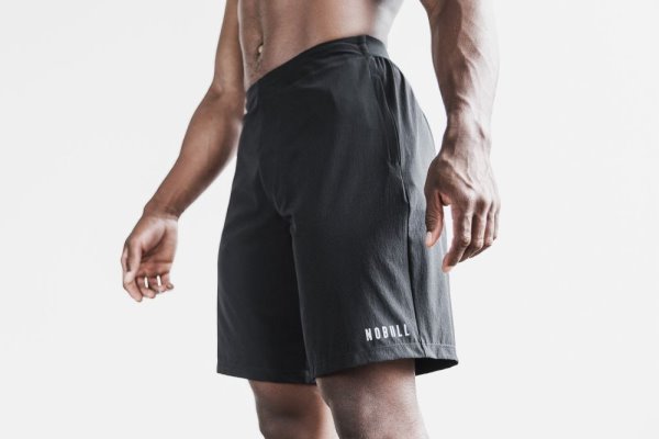 Shorts Nobull Stretch Woven Corta 9" Homme Noir | FIYC14ZY0