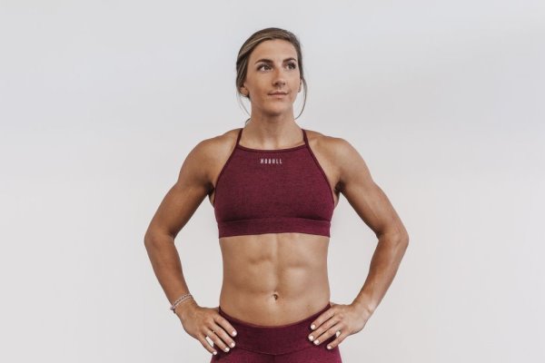 Soutien Gorge Sport Nobull High-neck Sports Bra (Plush) Femme Rouge | CI8R5502T