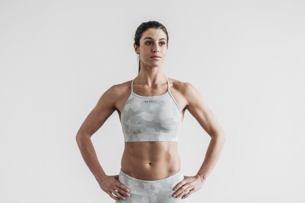 Soutien Gorge Sport Nobull High-neck Sports Bra (Melange) Femme Camouflage | H2VK1PS3N