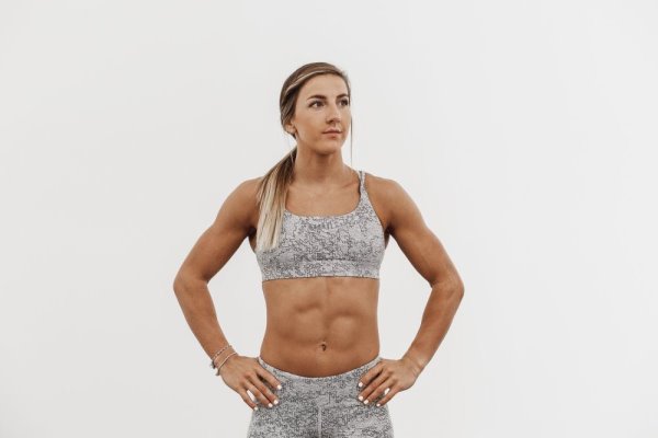 Soutien Gorge Sport Nobull Sports Bra Femme Blanche Camouflage | EUPUAFJBC