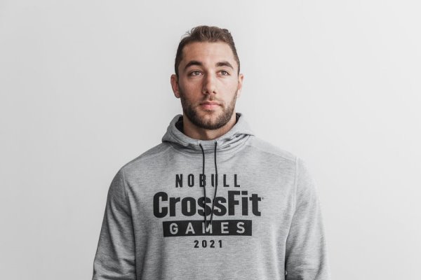 Sweat À Capuche Nobull Crossfit Games® 2021 Hoodie Homme Grise | Z9M5T22GA