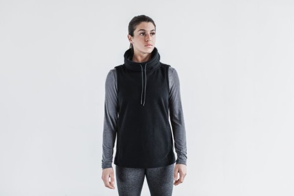 Sweats Nobull Arctic Sans Manches Cowl Femme Noir | PS43XNXS4