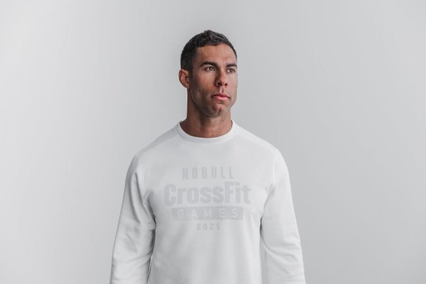 Sweats Nobull Crossfit Games® 2021 Crew Sweatshirt Homme Blanche | 0YX523FJQ