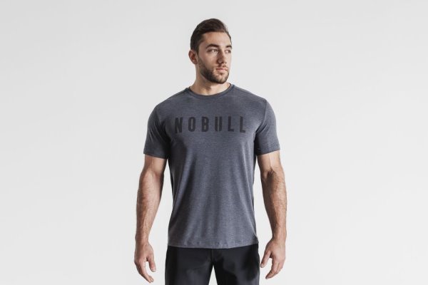 T Chemises Nobull Tee Homme Grise | ZFXYPA705