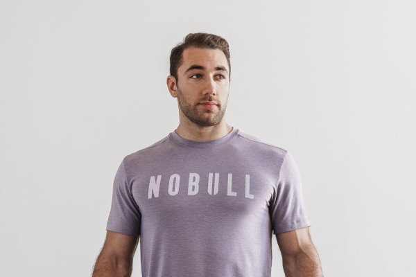 T Chemises Nobull Tee Homme Lavande | SYFDGPQ3V