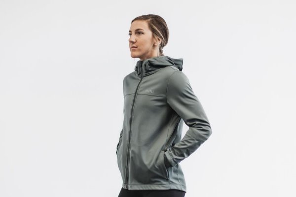 Vestes Nobull Softshell Jacket Femme Vert Olive | OPLYOMQGM